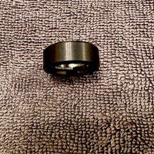 Black Brushed Tungsten Ring